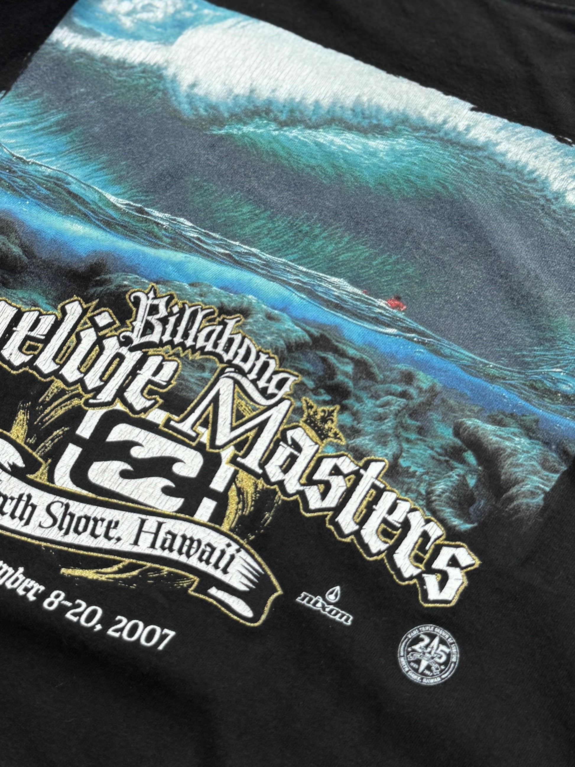 Vintage 2007 Billabong Pipeline Masters Surf Tee (L)