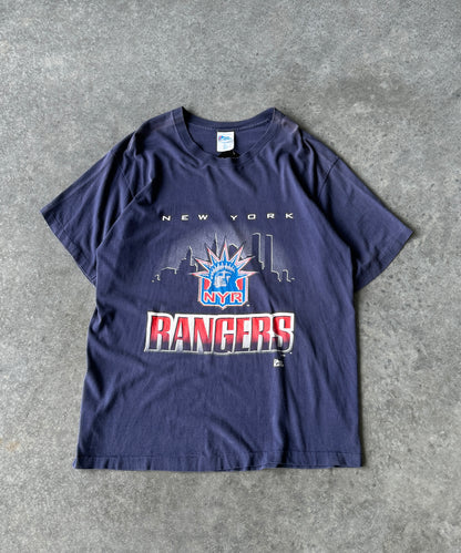 Vintage 90s New York Rangers NHL Tee (XL)