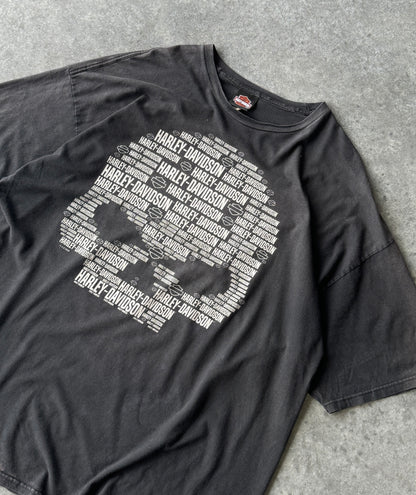 Vintage 00s Harley Davidson Skull Tee (2XL)