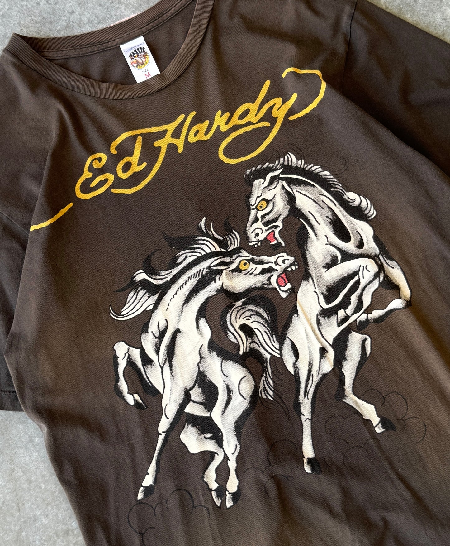 Vintage Ed Hardy Y2K Horses Tee (L)