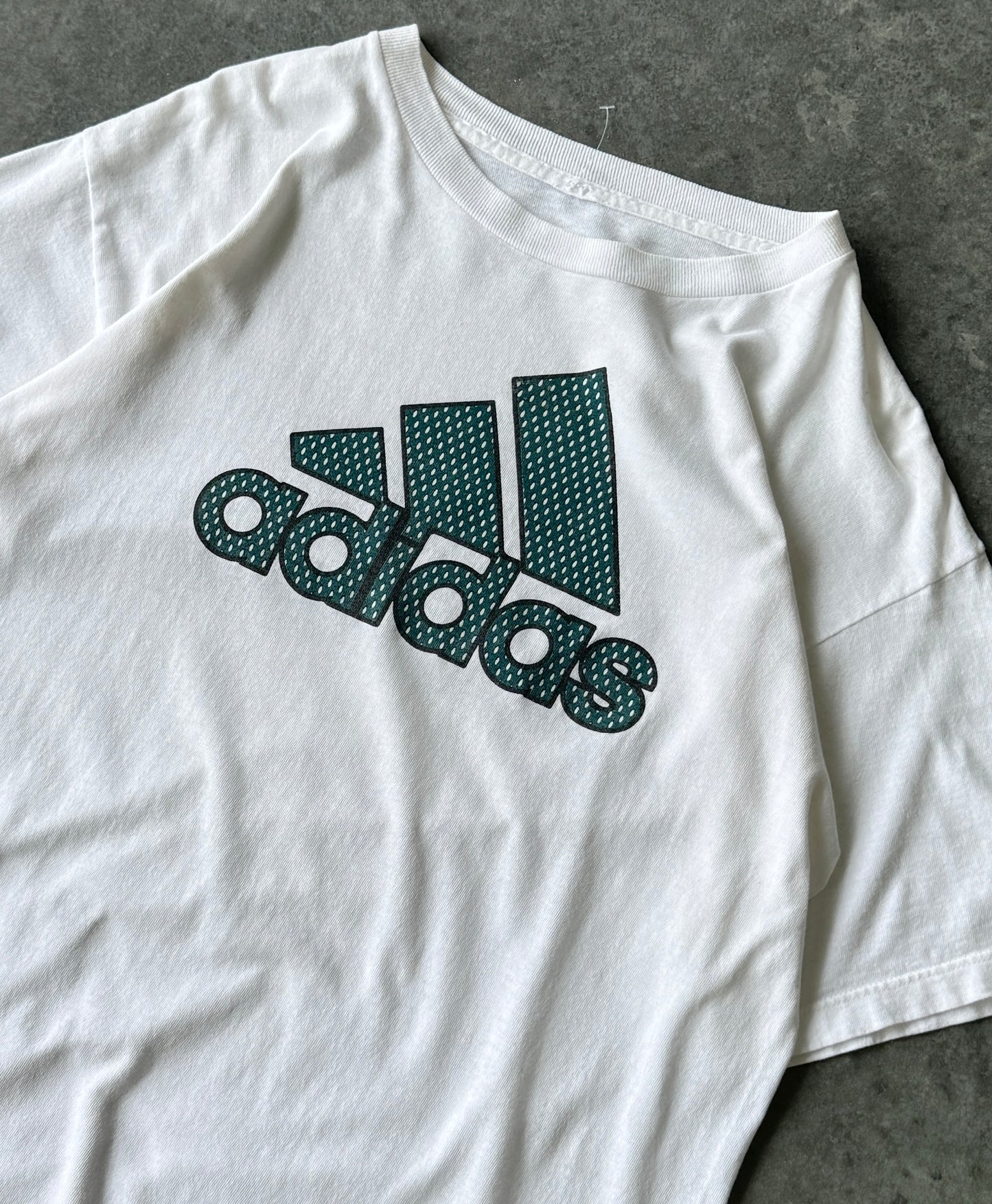 Vintage 90s Adidas Logo Tee (L)