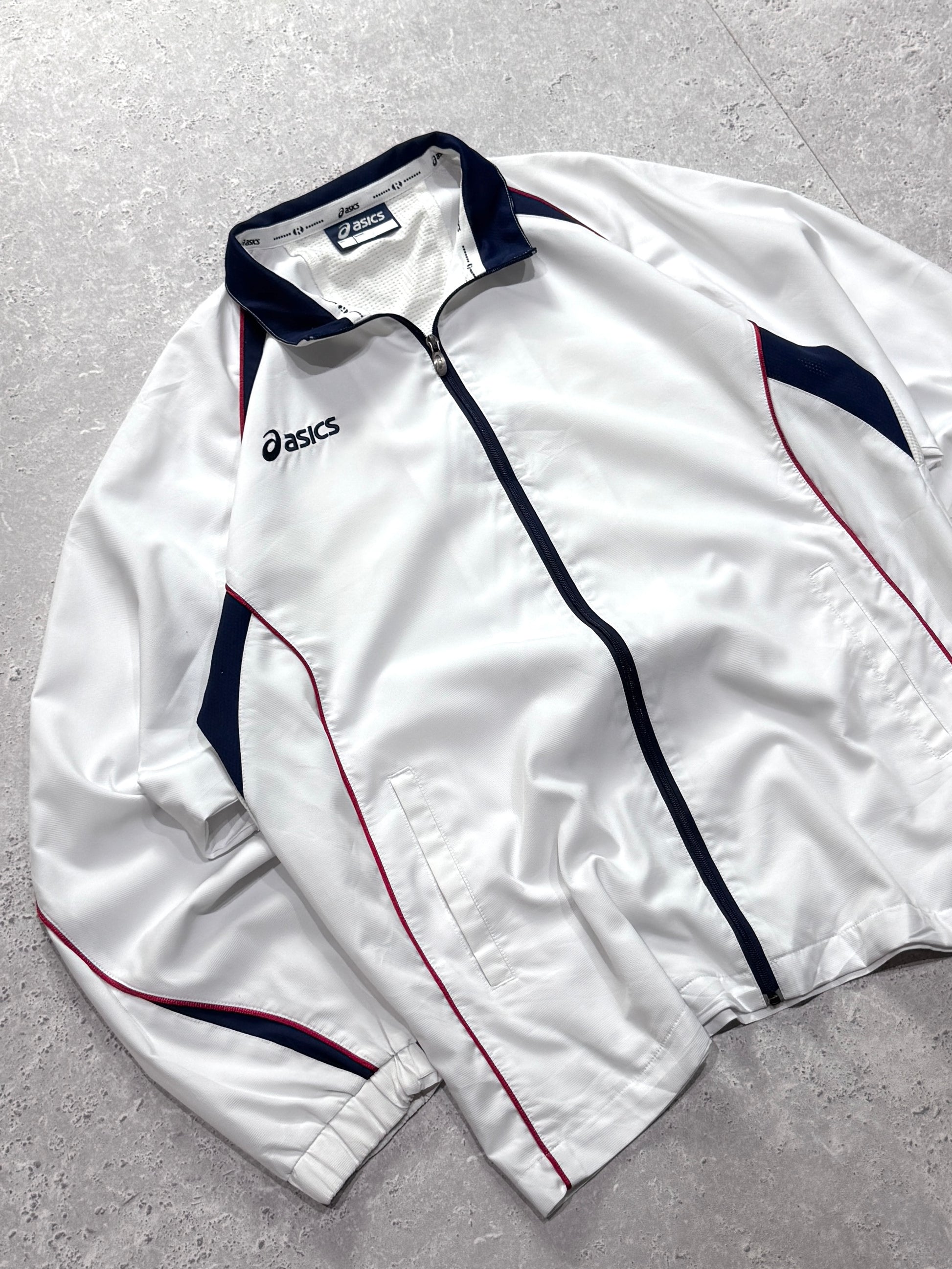 Vintage 2000s ASICS Windbreaker Jacket (XL)