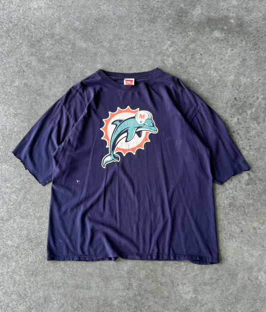 Vintage 90s Miami Dolphins NFL Tee (XL)