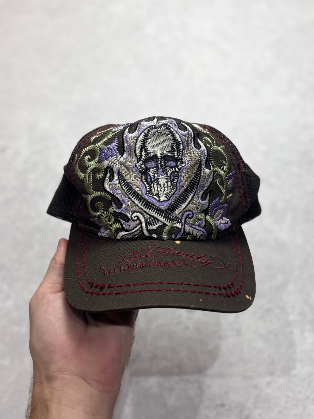 Vintage Y2K Ed Hardy Christian Audigier Cap