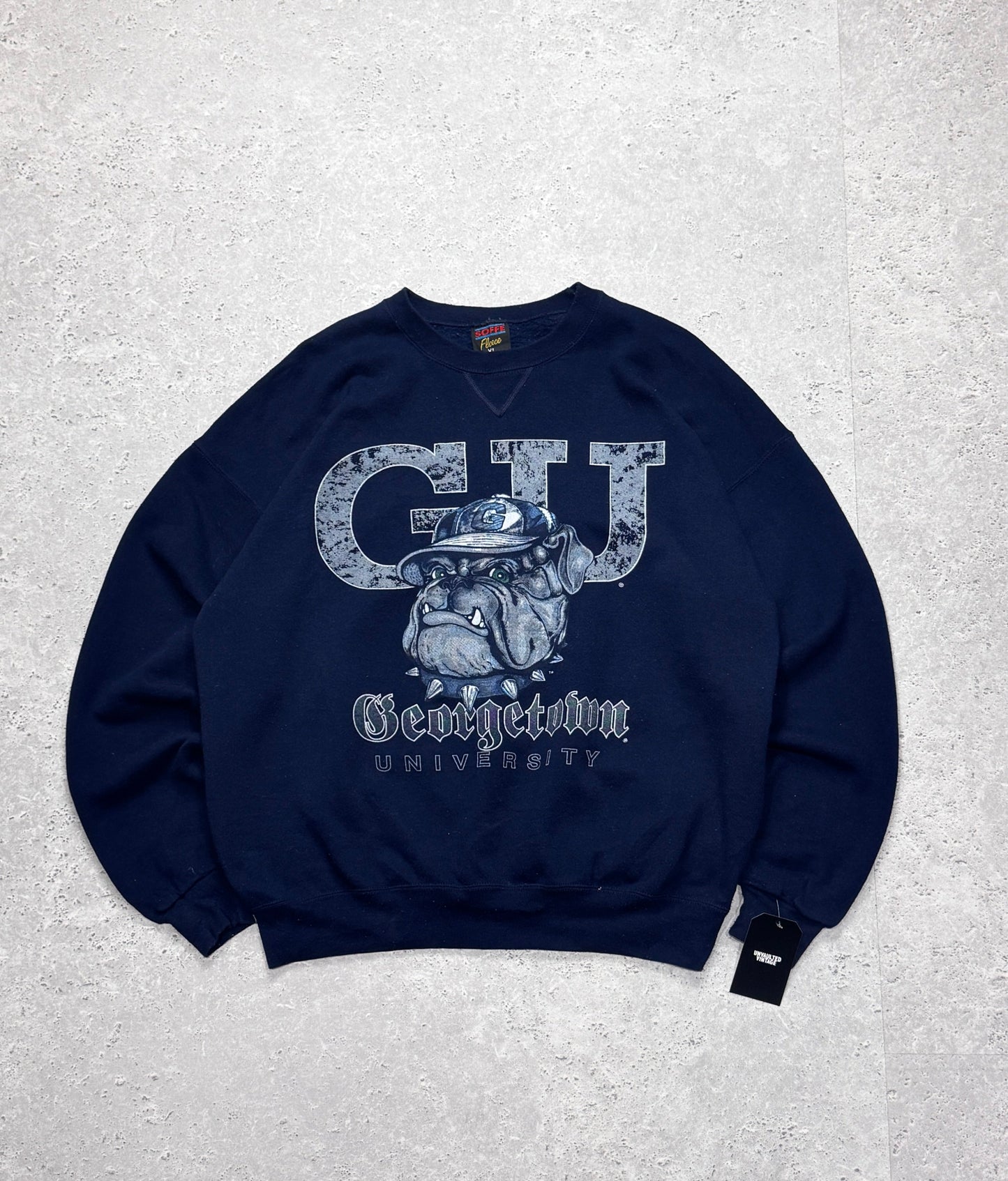 Vintage Georgetown Hoyas University Mascot Sweater (XL)