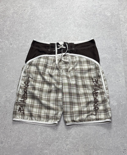Vintage 2000s Billabong Plaid Boardshorts (30")