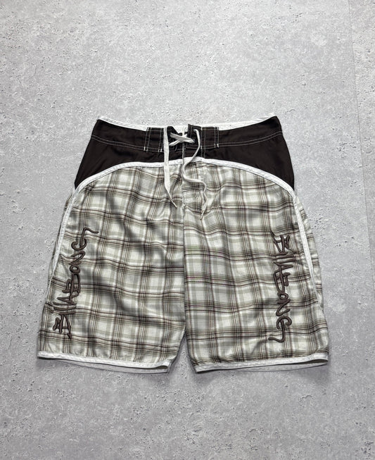 Vintage 2000s Billabong Plaid Boardshorts (30")