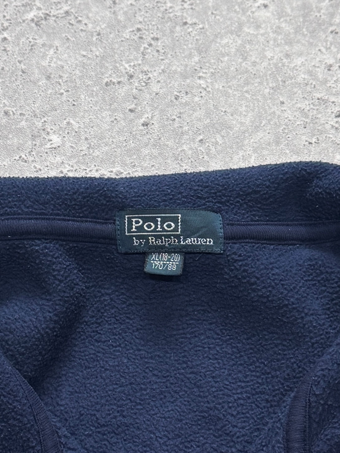 Vintage Polo Ralph Lauren Fleece Zip Sweater (M)