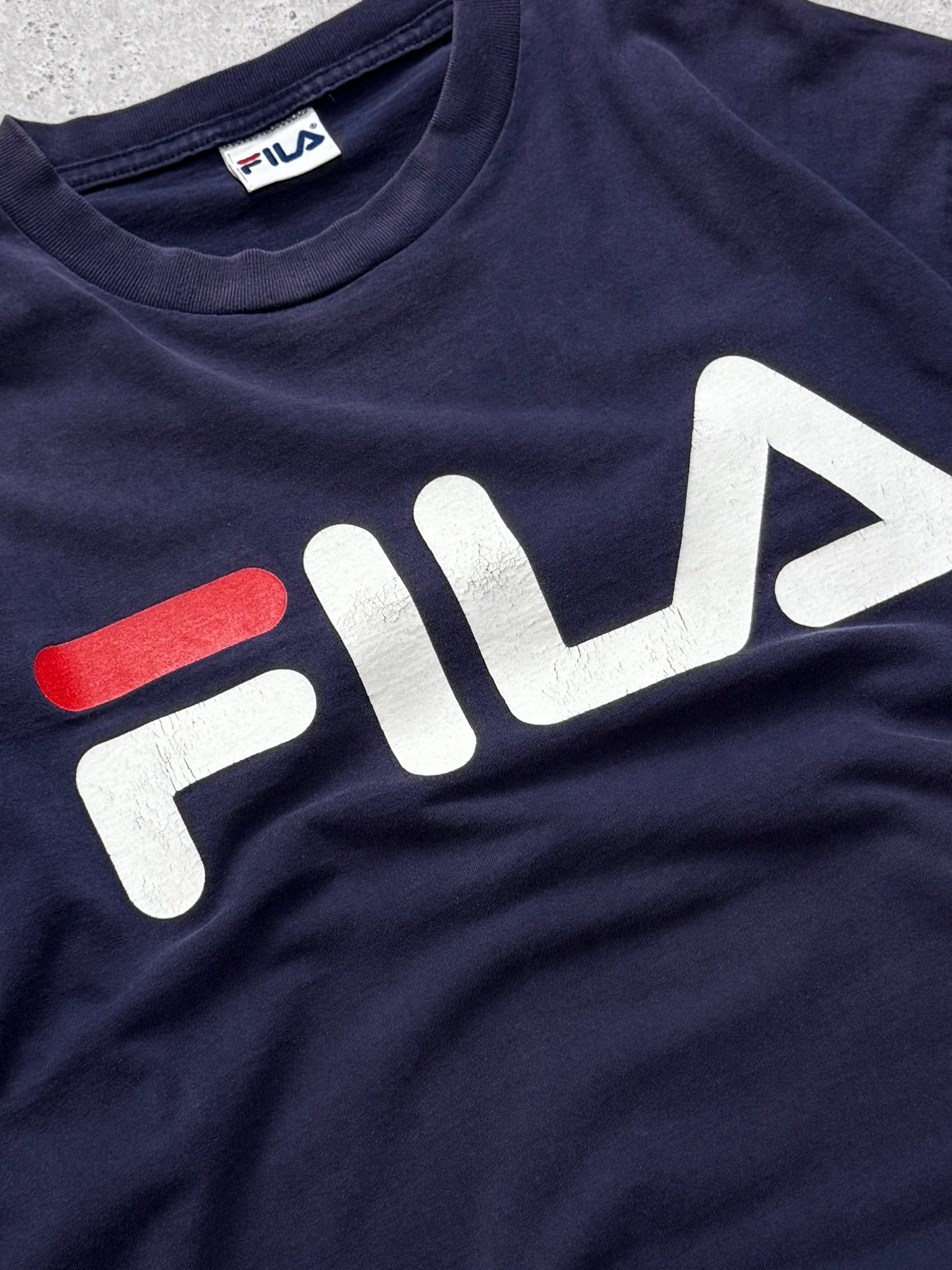 Vintage 2000s Fila Logo Tee (XL)