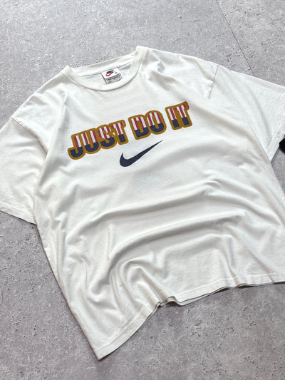 Vintage 90s Nike Just Do It Spellout Tee (M)