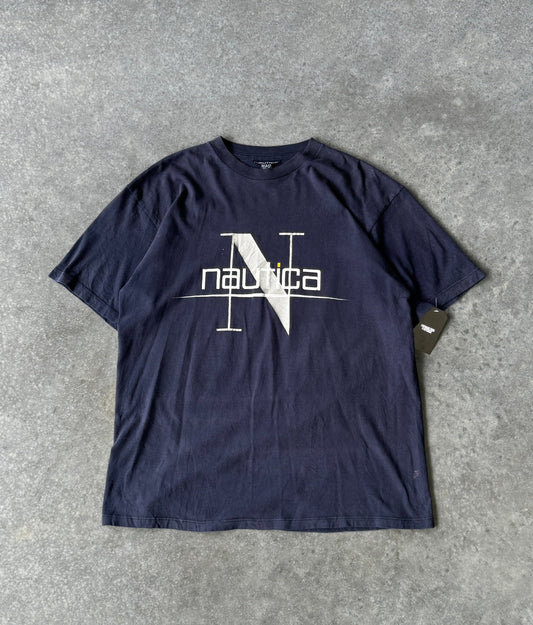 Vintage 90s Nautica Logo Tee (XL)