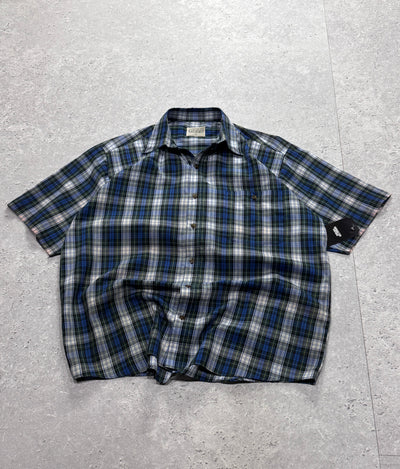 Vintage 2000s Plaid Button Up Shirt (L)