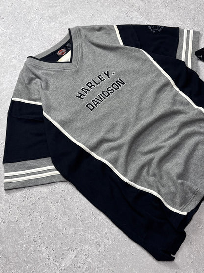 Vintage 2000s Harley Davidson Embroidered Jersey Tee (2XL)