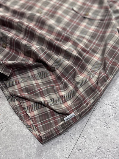 Vintage 2000s Plaid Button Up Shirt (XXL)