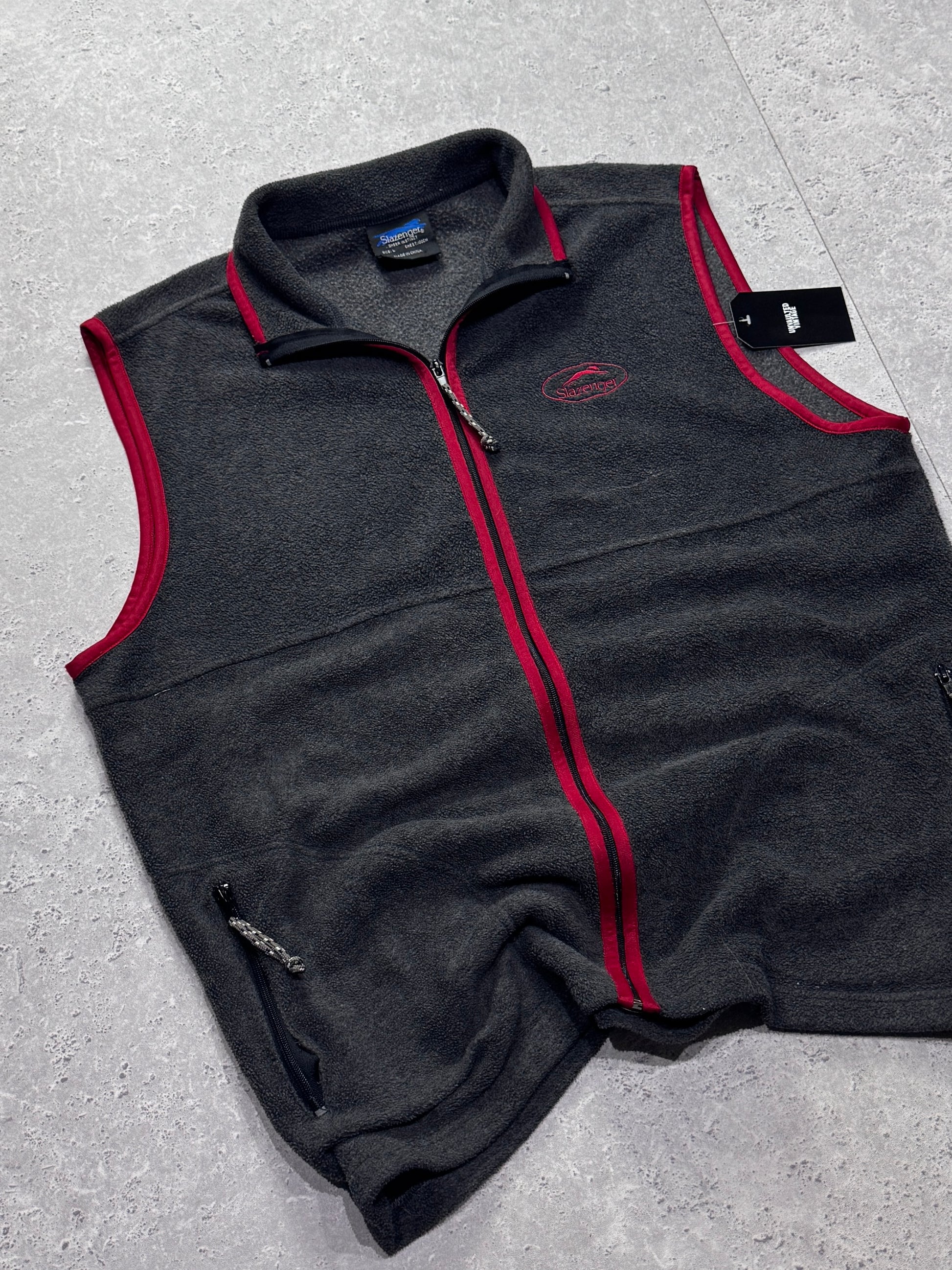 Vintage 2000s Slazenger Fleece Vest (L)