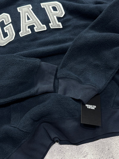 Vintage GAP Spellout Fleece Hoodie (M)