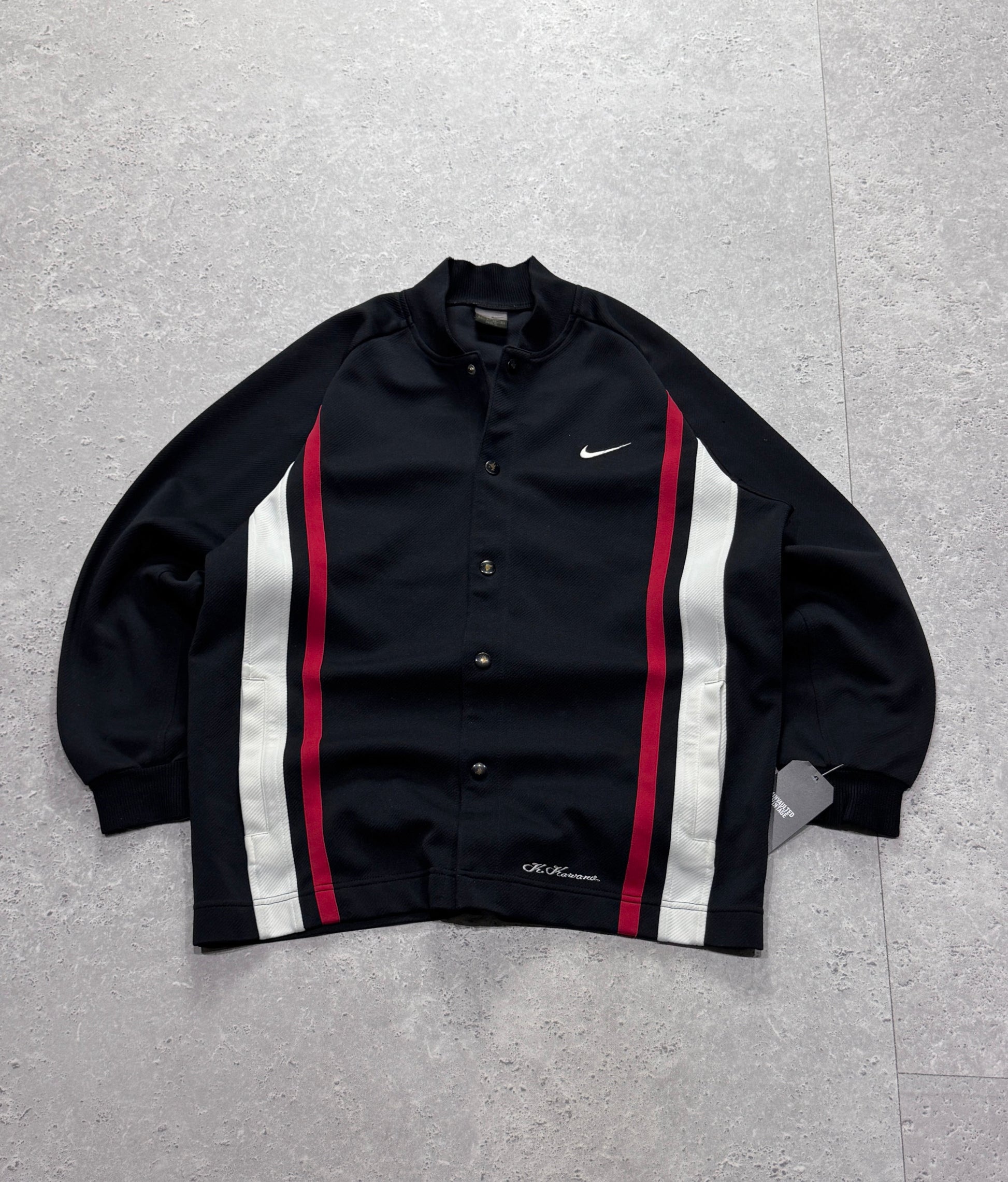 Vintage 2000s Nike Snap Button Track Jacket (L)