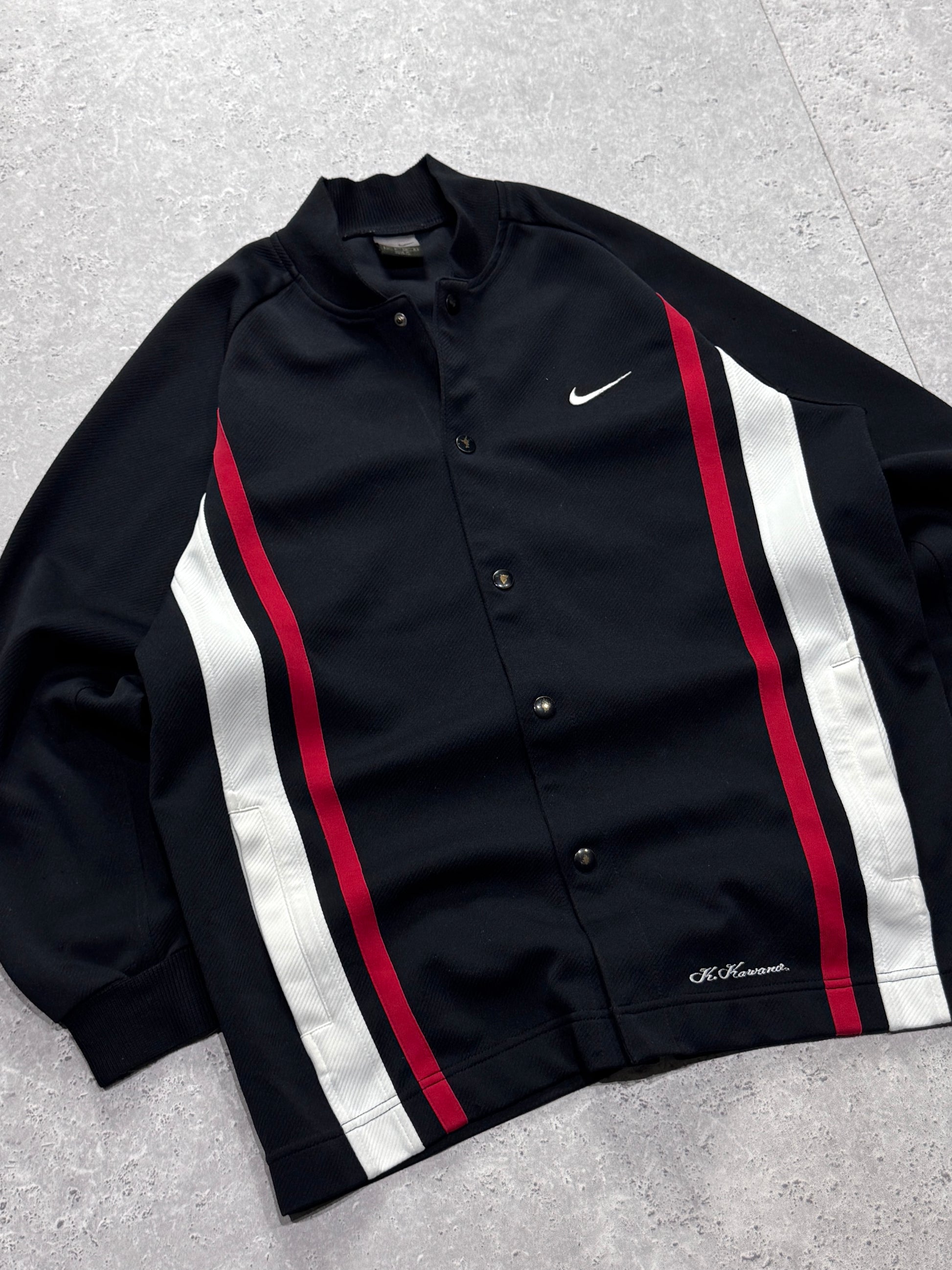 Vintage 2000s Nike Snap Button Track Jacket (L)