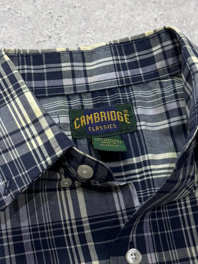 Vintage 2000s Plaid Button Up Shirt (L)