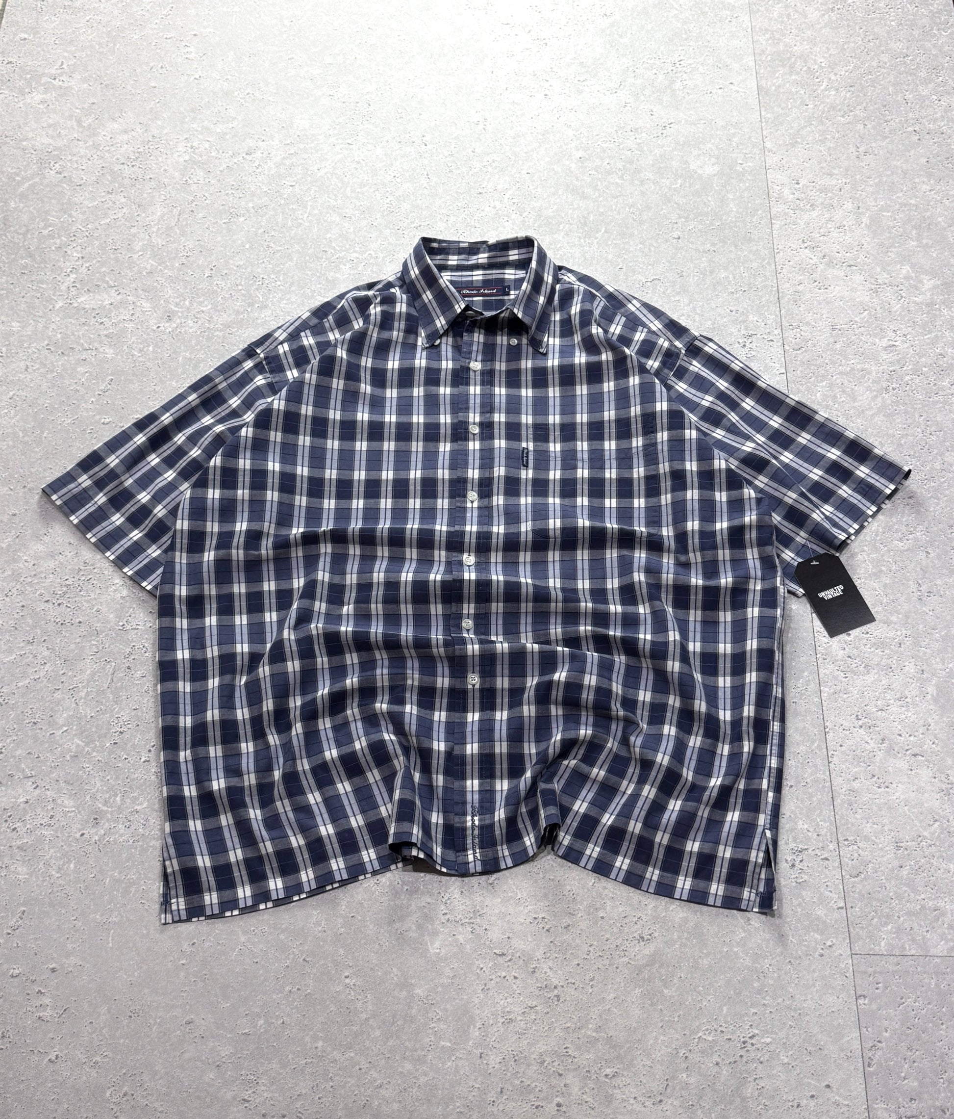 Vintage 2000s Plaid Button Up Shirt (XL)