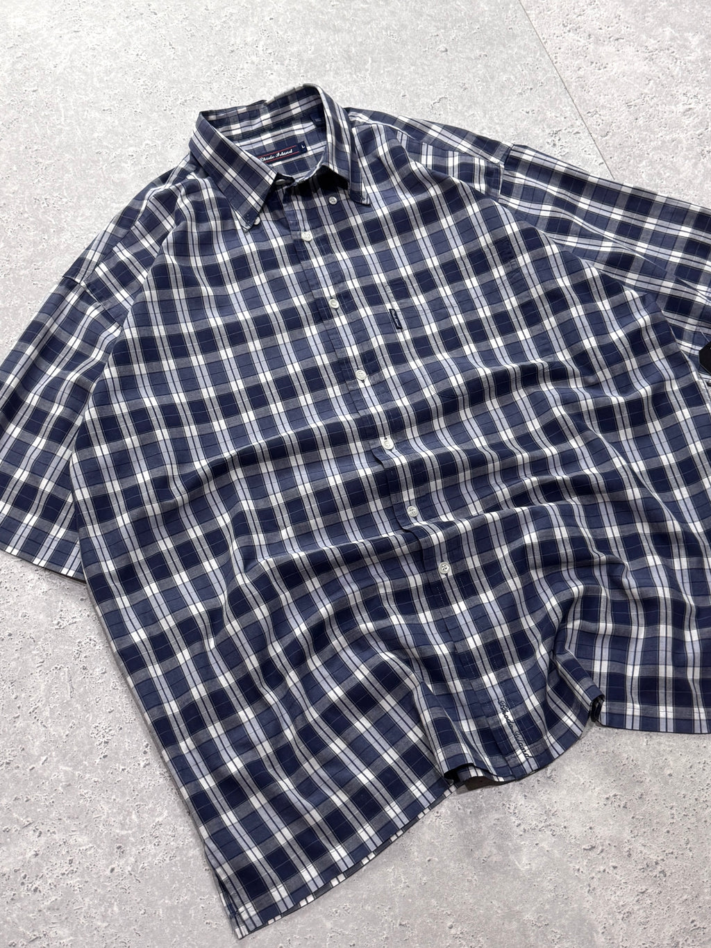 Vintage 2000s Plaid Button Up Shirt (XL)