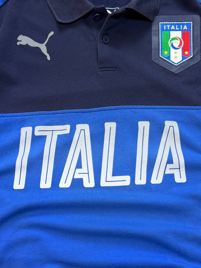 Vintage 2000s Puma X Italia Football Polo Shirt (L)