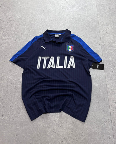 Vintage 2000s Puma X Italia Football Polo Shirt (L)