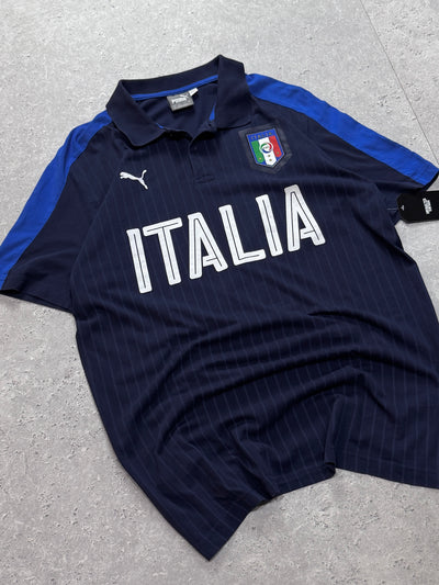 Vintage 2000s Puma X Italia Football Polo Shirt (L)