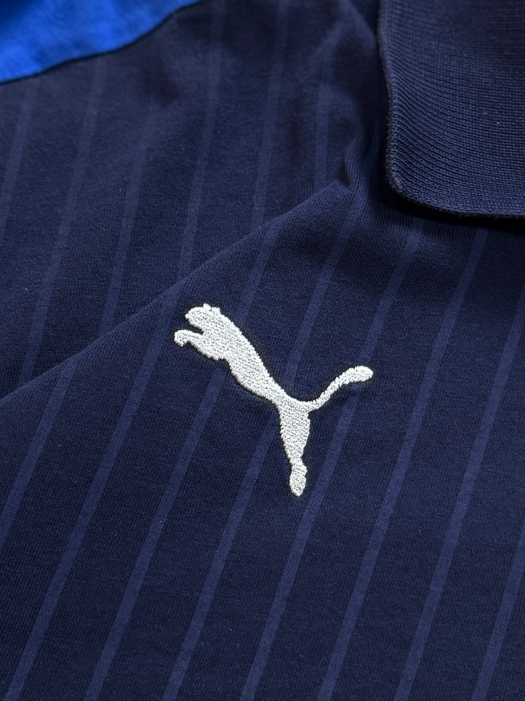 Vintage 2000s Puma X Italia Football Polo Shirt (L)