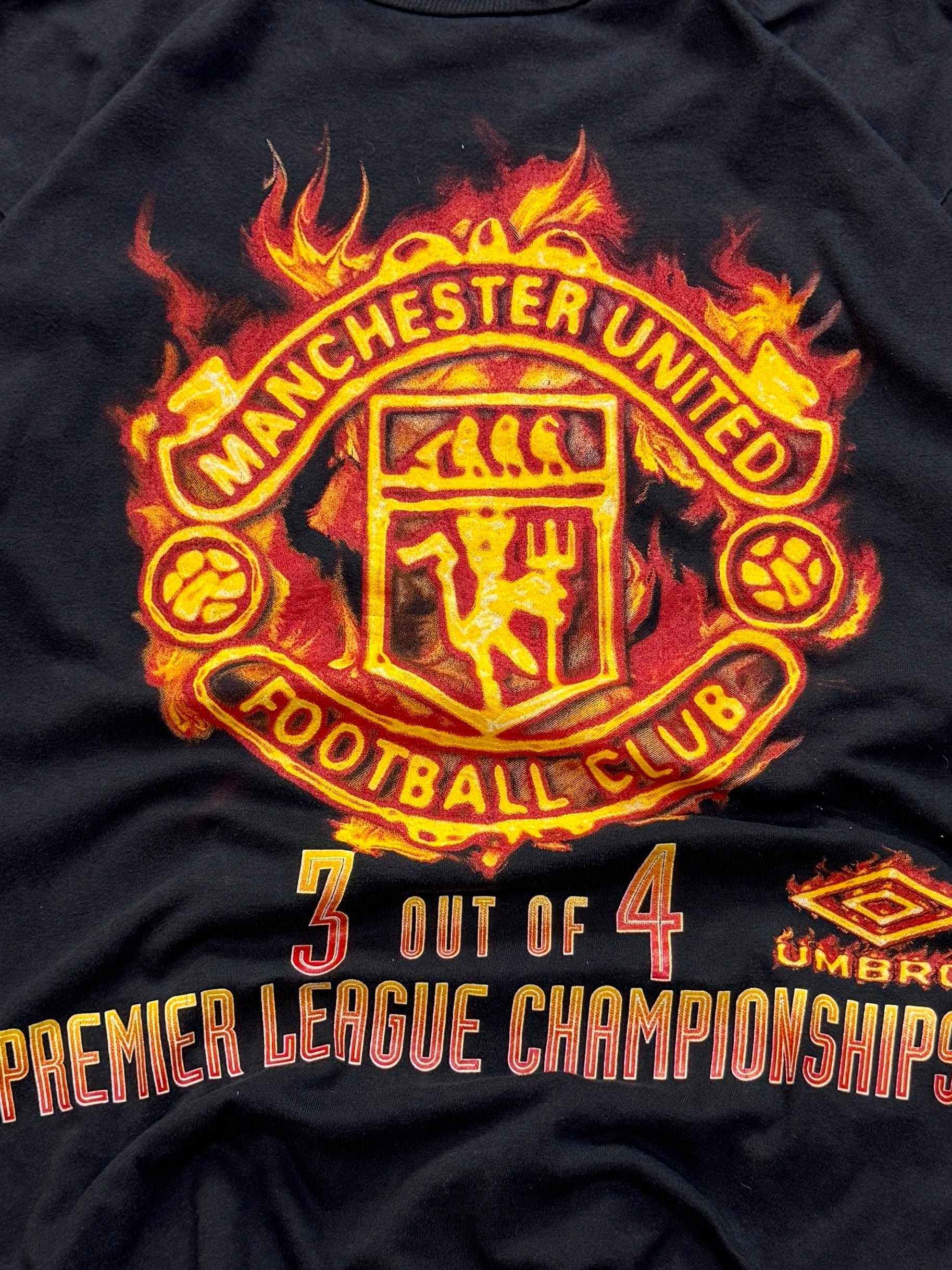 Vintage 90s Manchester United Premier League Championship Tee (S)