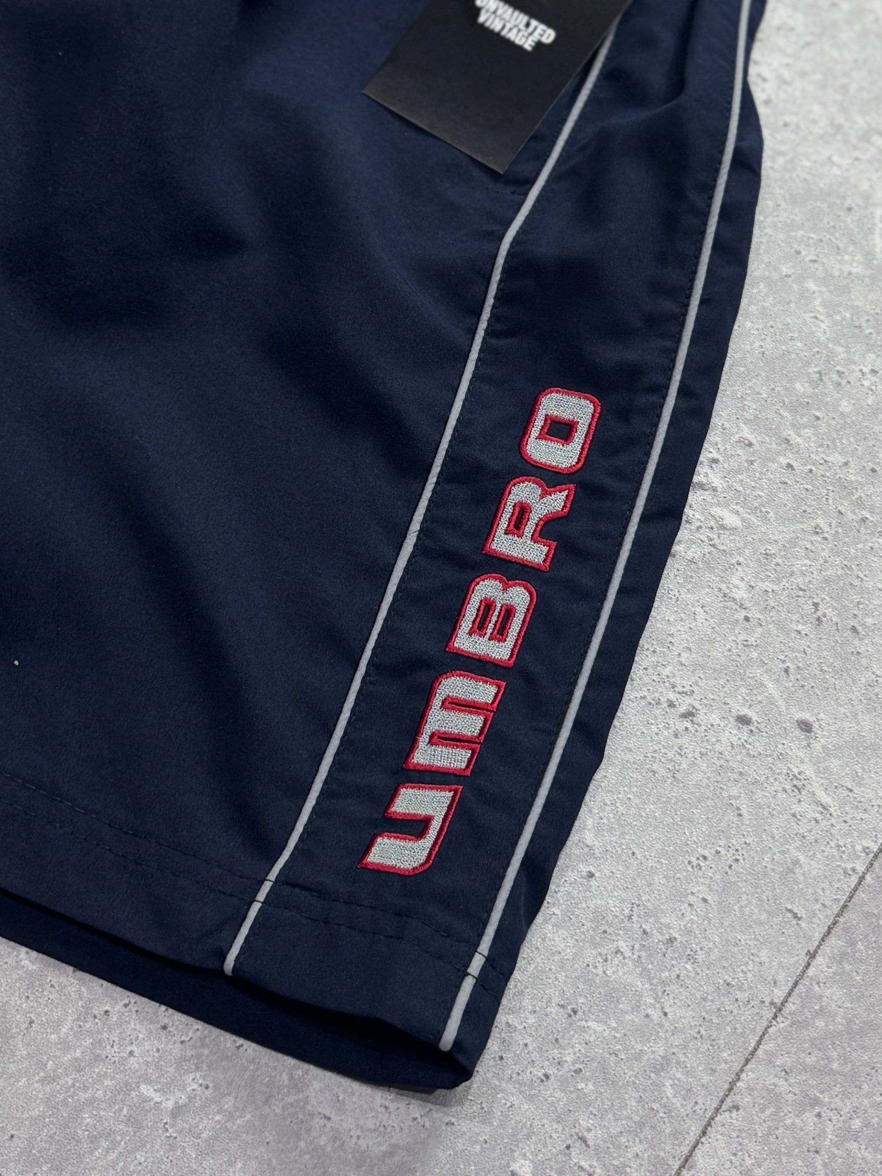 Vintage 2000s Umbro Spellout Track Shorts (XS)