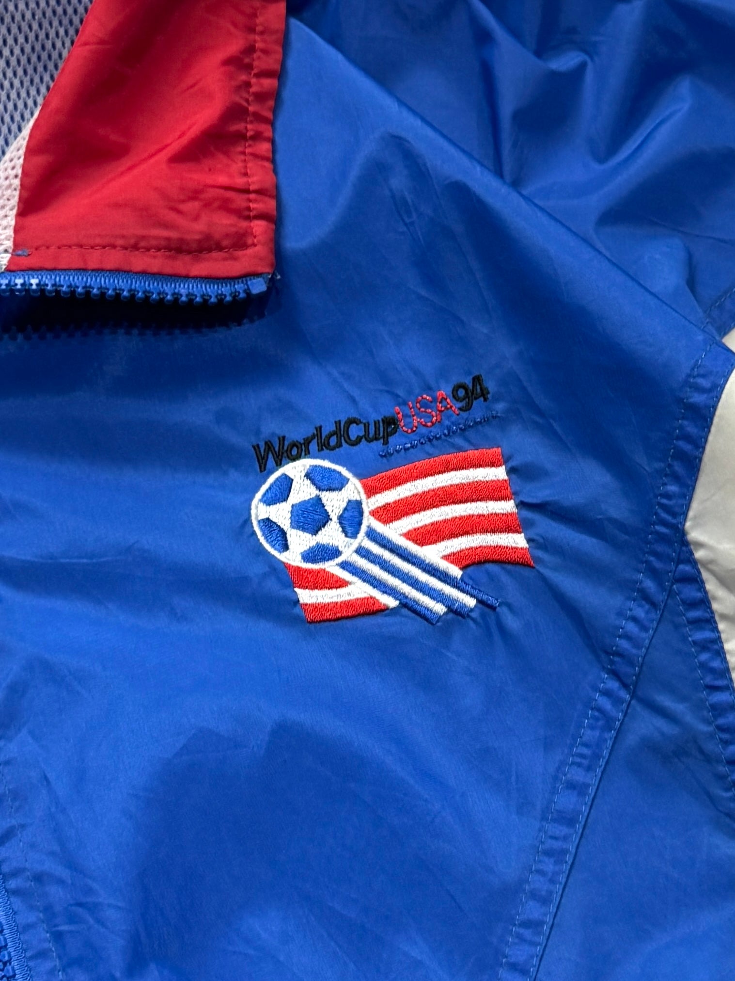 Vintage 1994 Football World Cup USA Windbreaker Jacket (L)