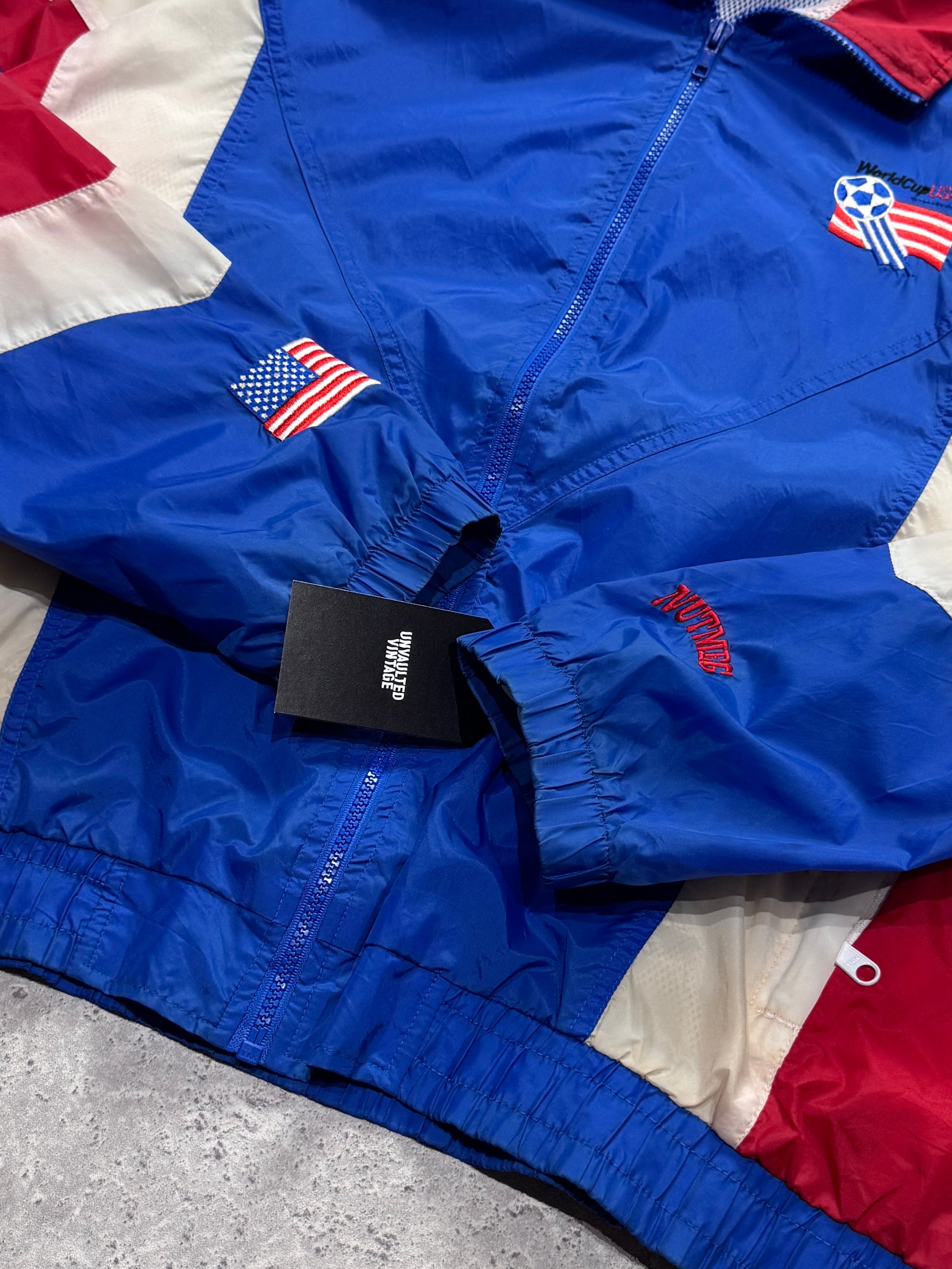 Vintage 1994 Football World Cup USA Windbreaker Jacket (L)