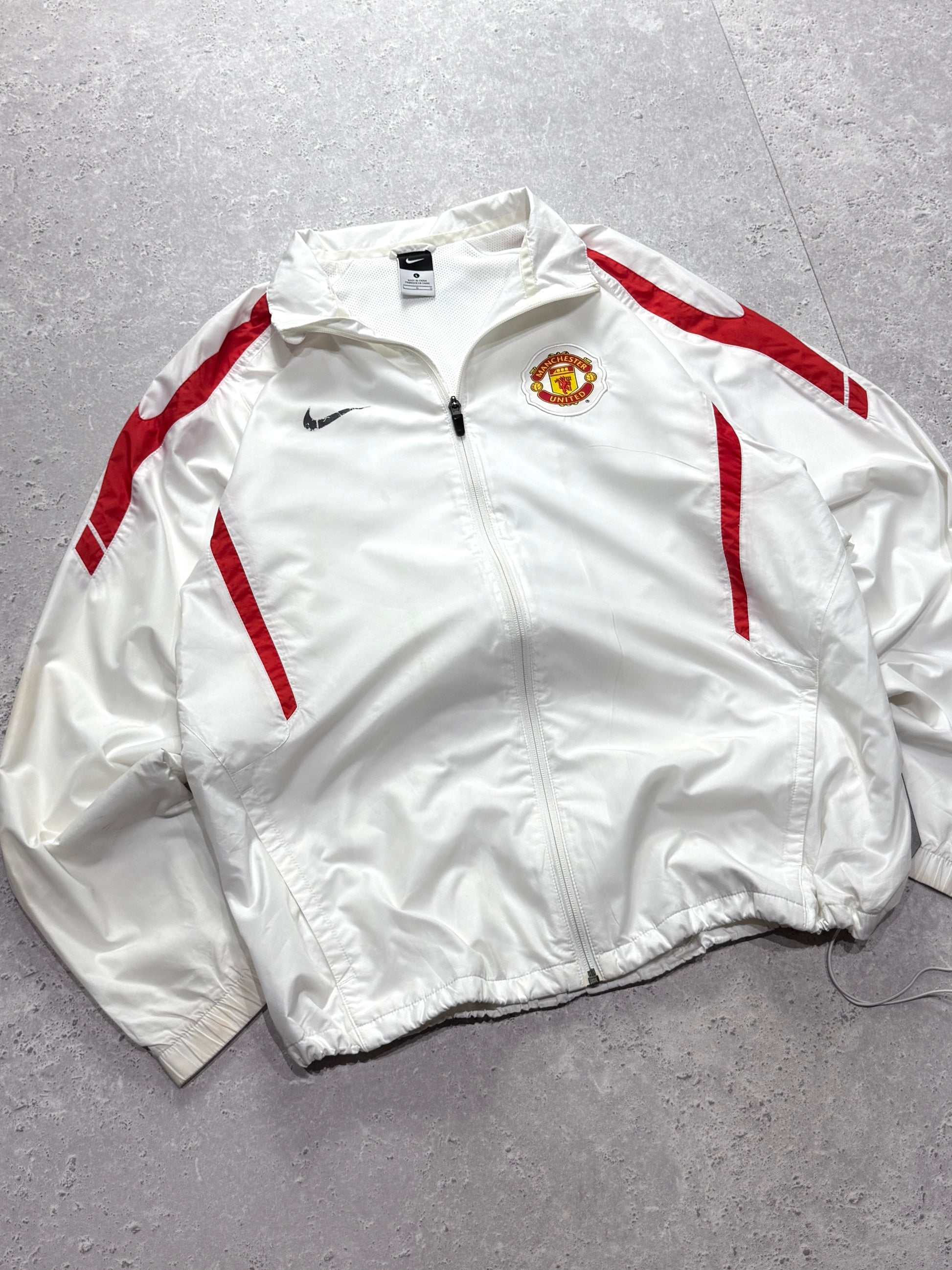 Vintage 2000s Nike X Manchester United Football Windbreaker Jacket (L)