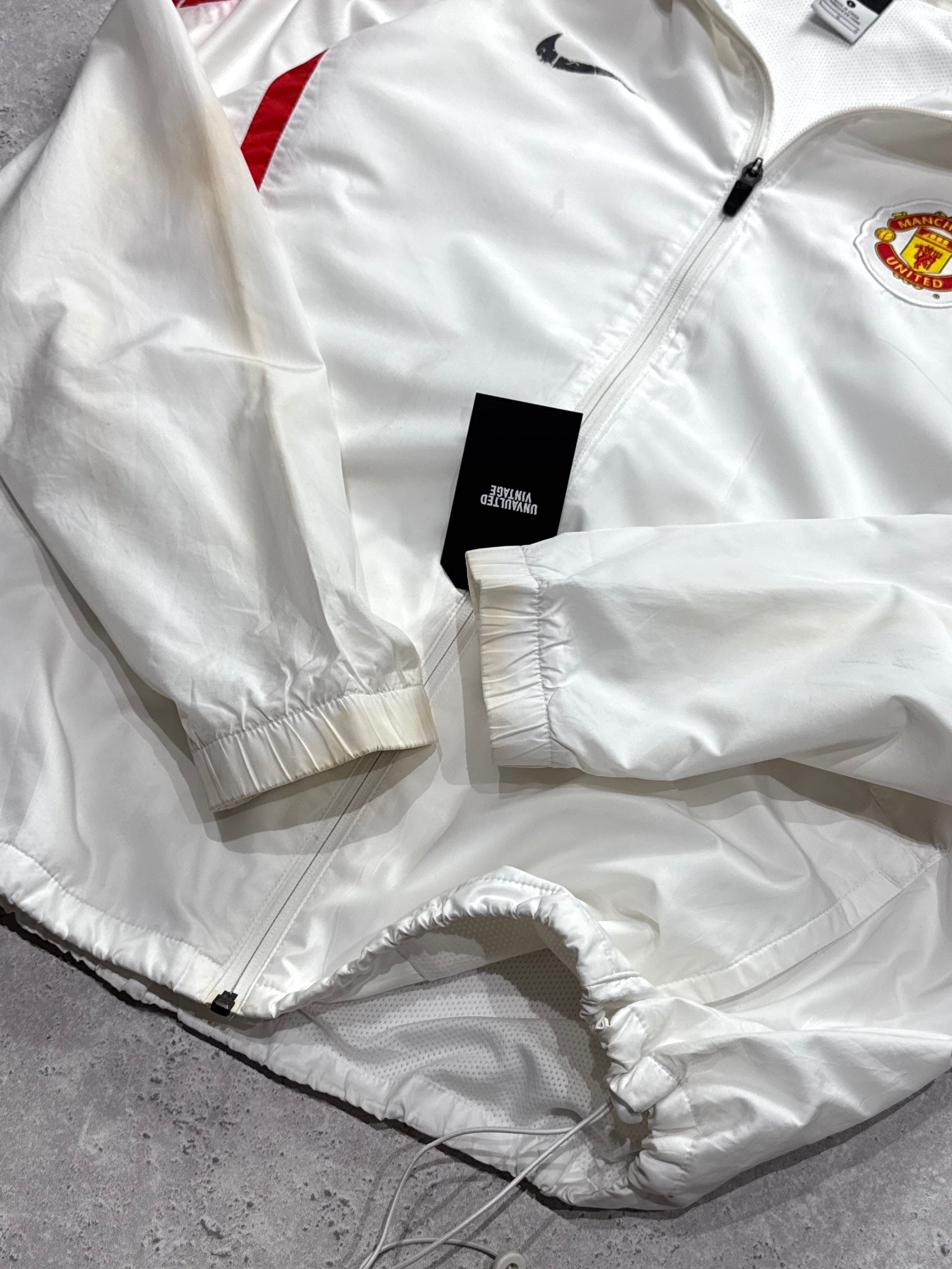 Vintage 2000s Nike X Manchester United Football Windbreaker Jacket (L)