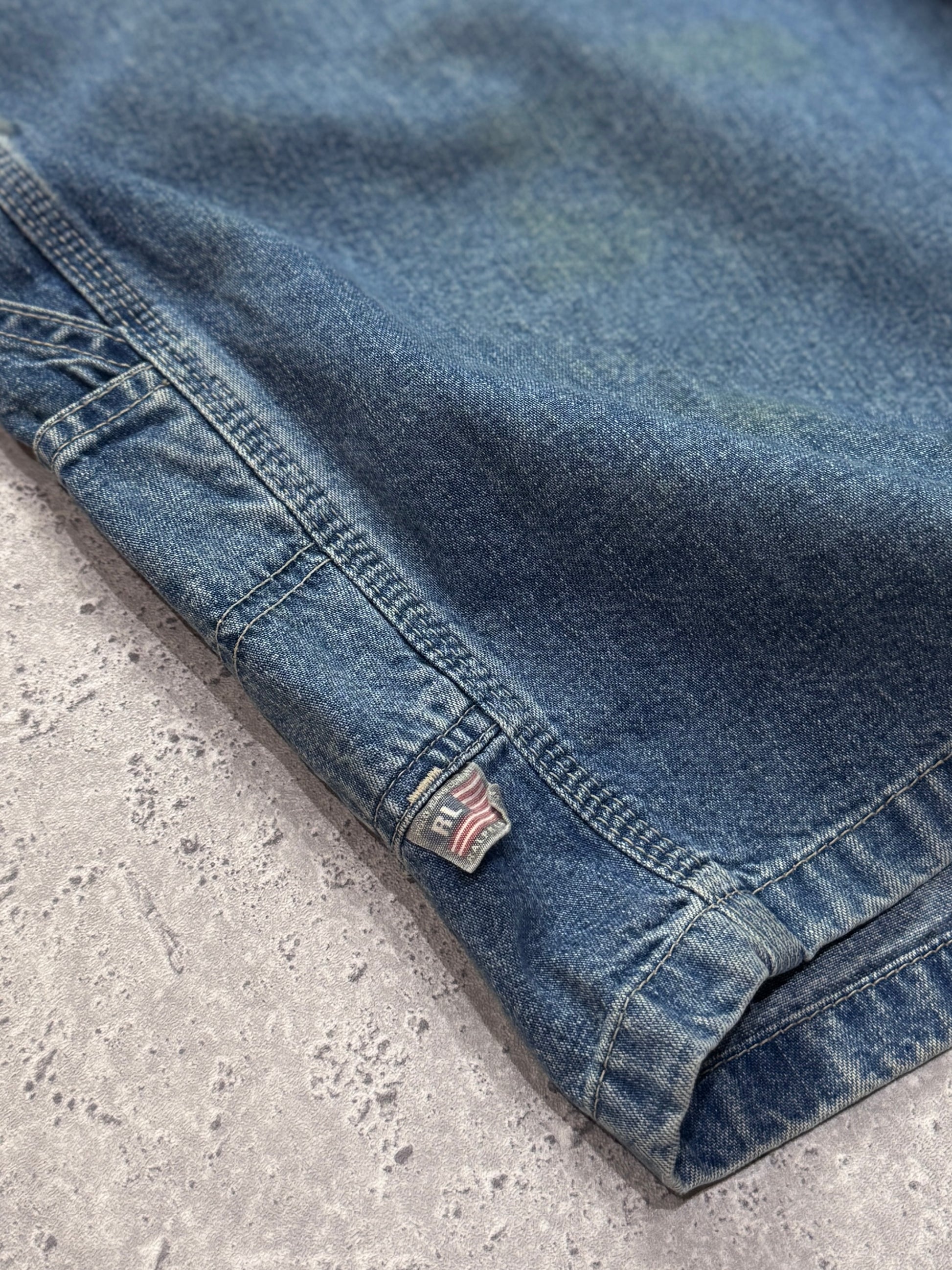 Vintage 2000s Polo Jeans Ralph Lauren Carpenter Jorts (36”)