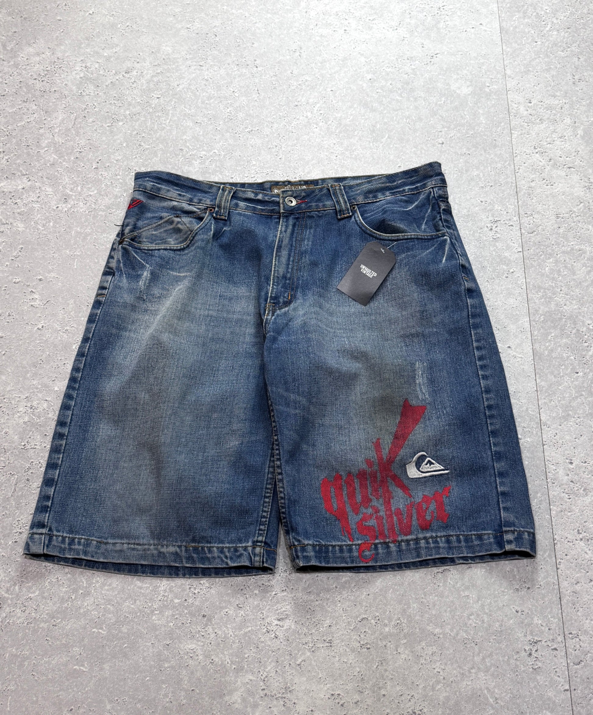 Vintage Y2K Quiksilver Denim Jorts (36”)