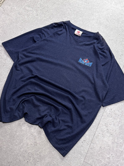 Vintage 90s Toronto Blue Jays Striped MLB Tee (XXL)