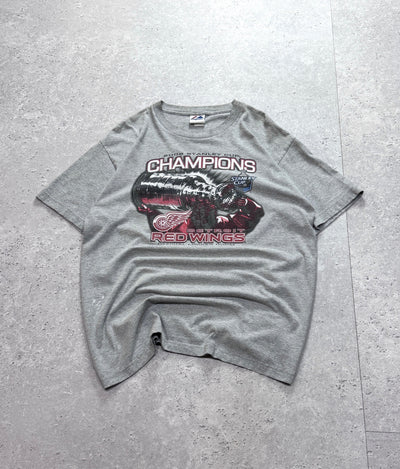 Vintage 2000s Detroit Red Wings Stanley Cup NHL Tee (L)