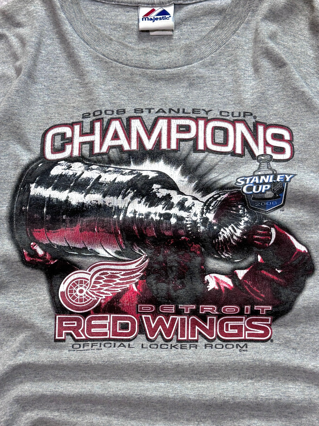 Vintage 2000s Detroit Red Wings Stanley Cup NHL Tee (L)