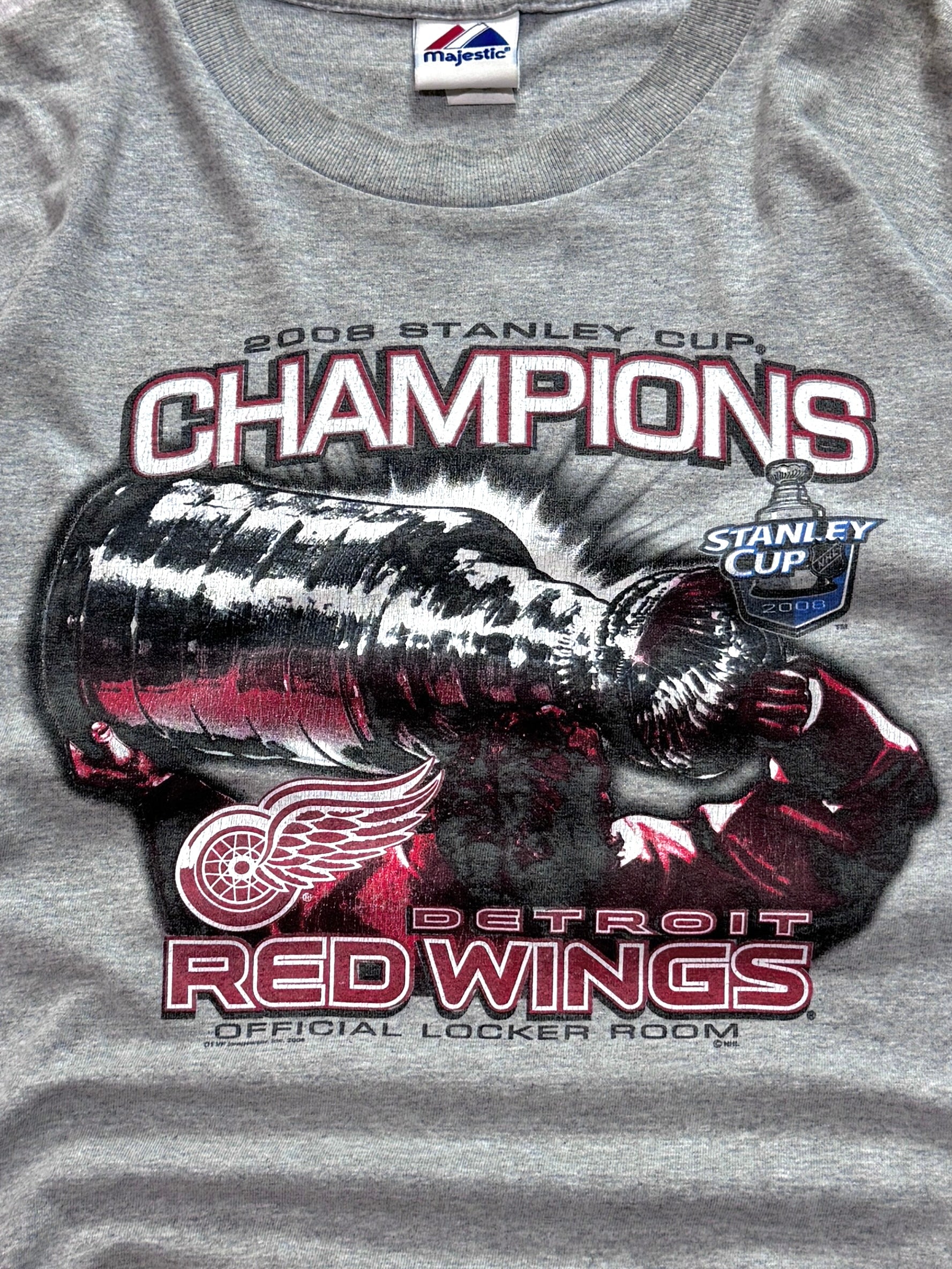 Vintage 2000s Detroit Red Wings Stanley Cup NHL Tee (L)