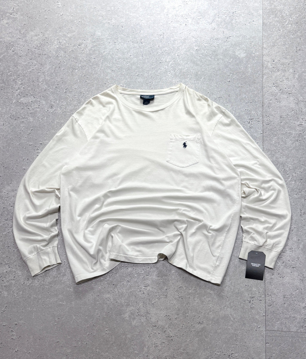 Vintage 90s Polo Ralph Lauren Long Sleeve Tee (L)