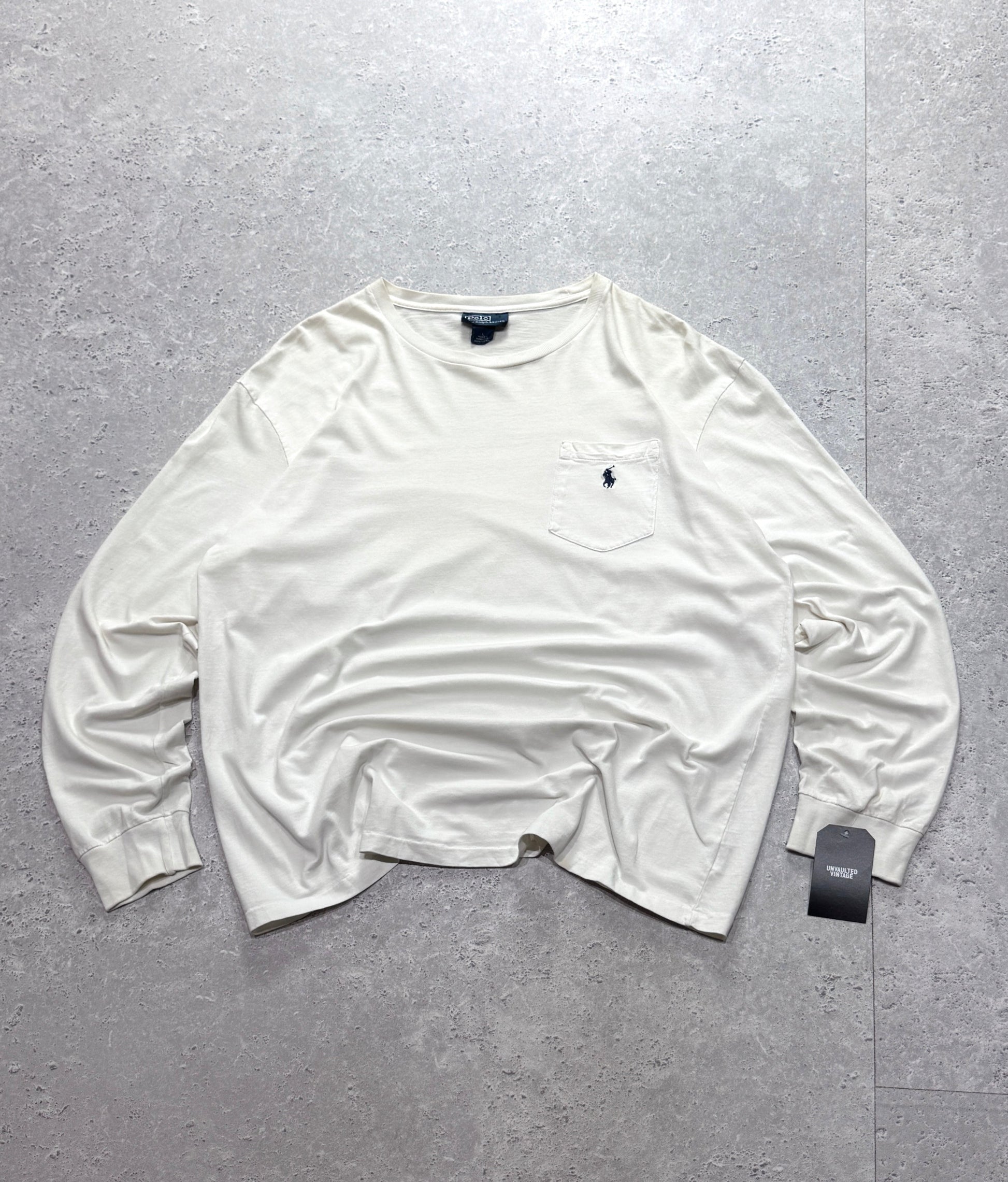 Vintage 90s Polo Ralph Lauren Long Sleeve Tee (L)