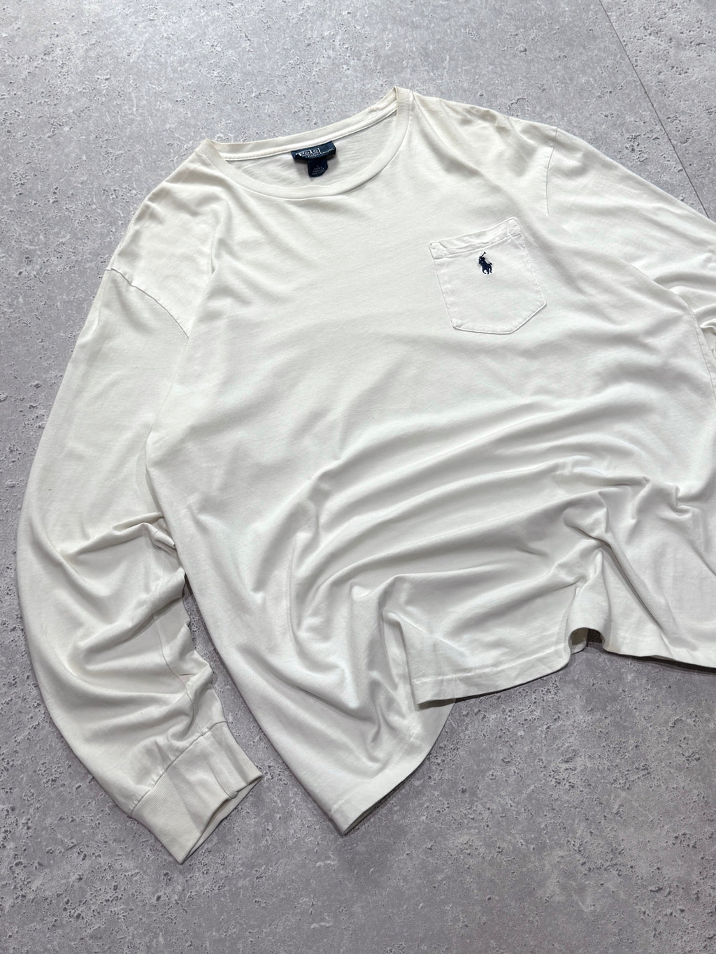 Vintage 90s Polo Ralph Lauren Long Sleeve Tee (L)