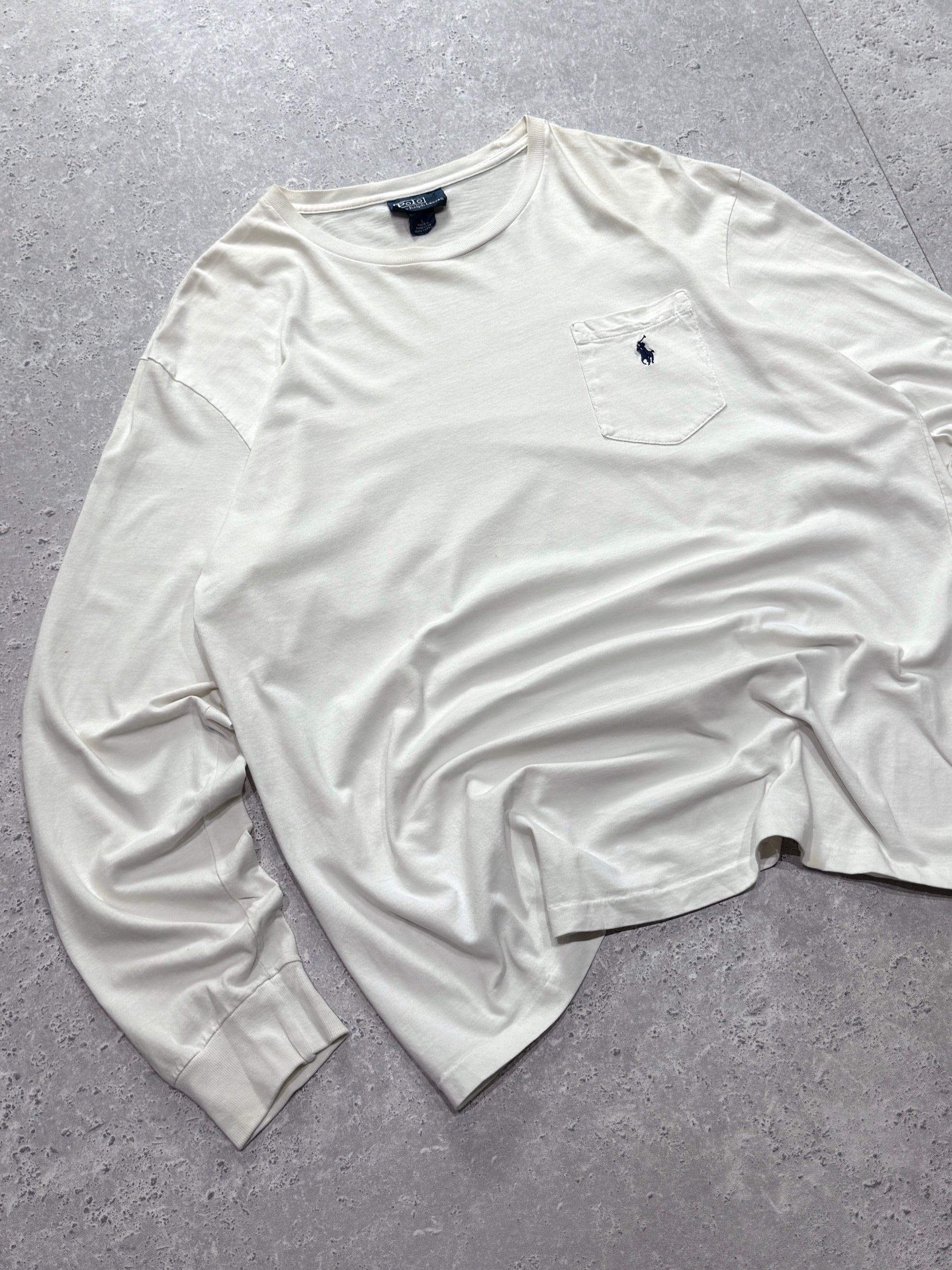 Vintage 90s Polo Ralph Lauren Long Sleeve Tee (L)