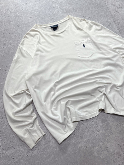 Vintage 90s Polo Ralph Lauren Long Sleeve Tee (L)