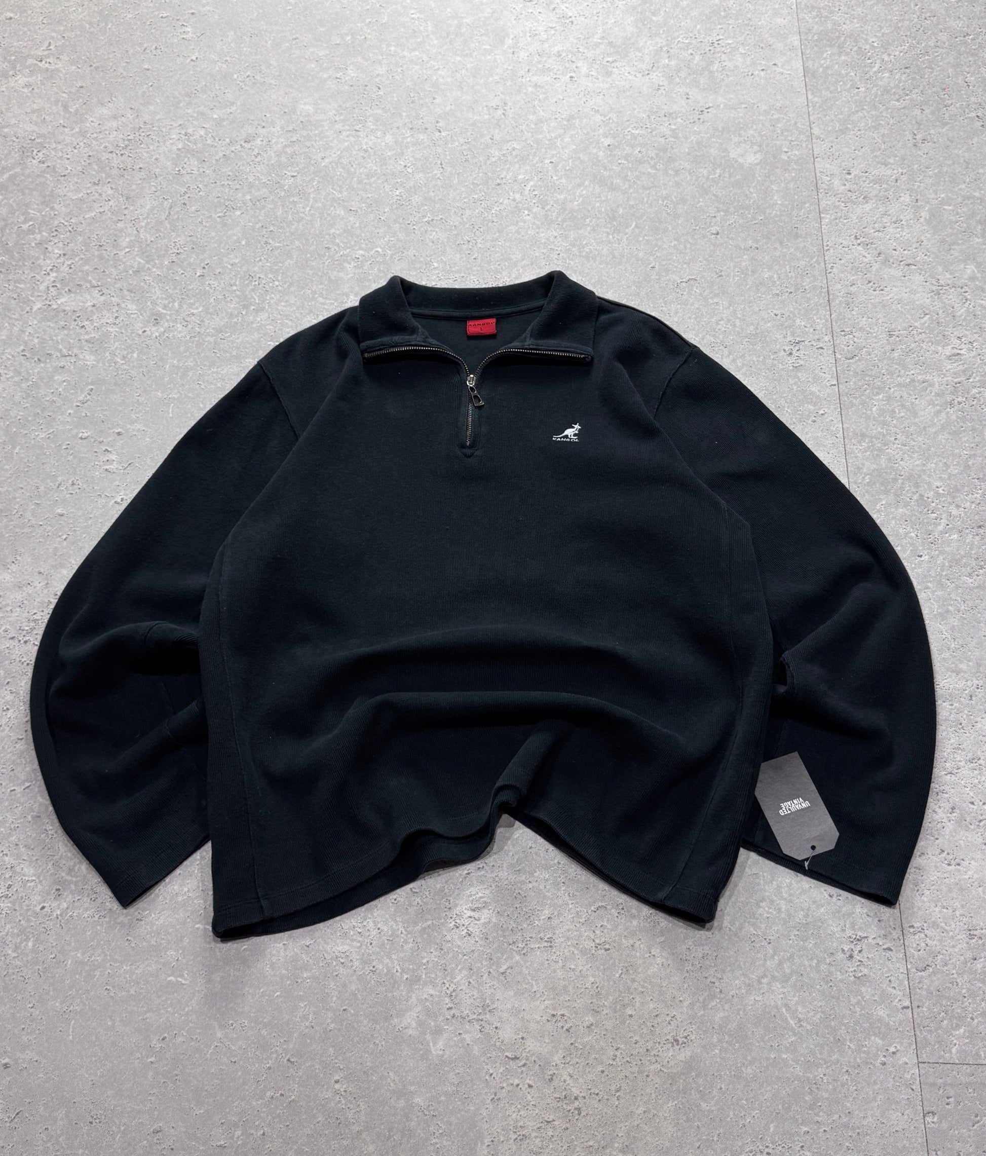 Vintage 2000s Kangol Quarter Zip Sweater (L)