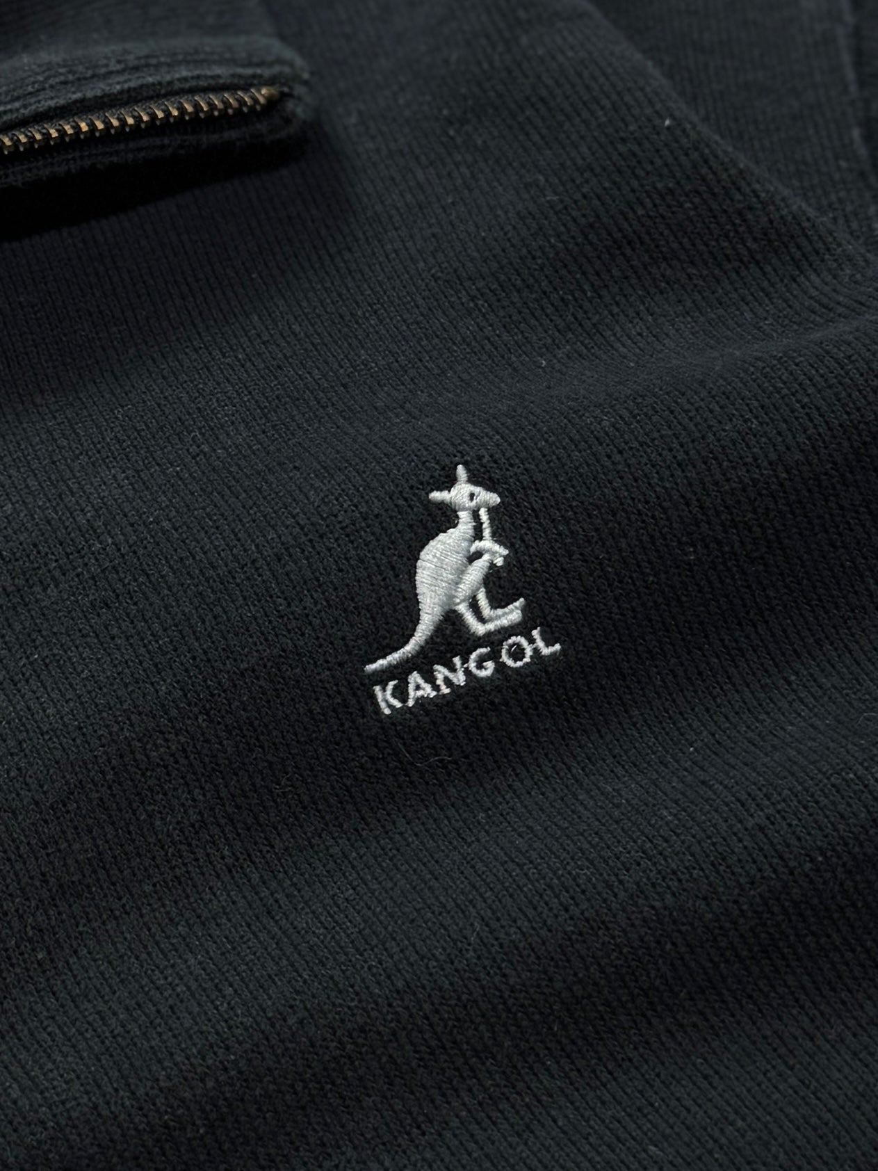 Vintage 2000s Kangol Quarter Zip Sweater (L)