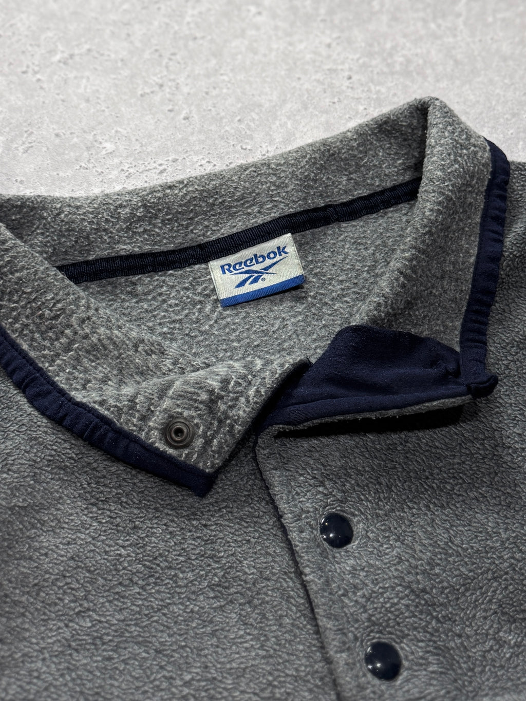 Vintage 2000s Reebok Fleece Quarter Button Sweater (XL)