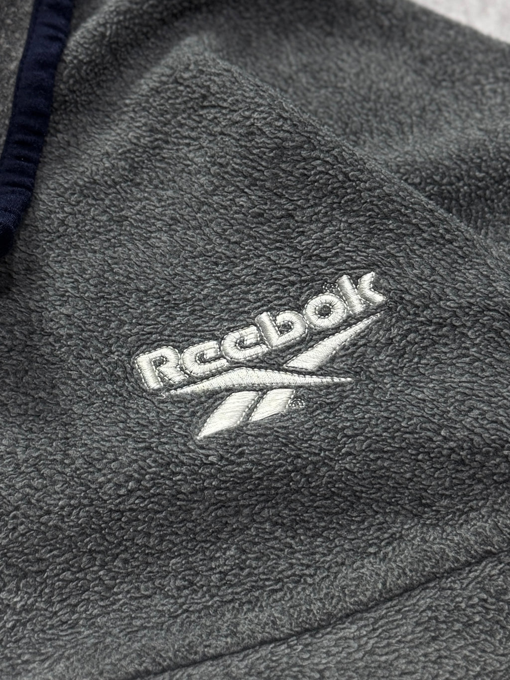 Vintage 2000s Reebok Fleece Quarter Button Sweater (XL)